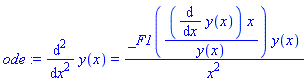 ode := diff(y(x), `$`(x, 2)) = _F1((diff(y(x), x))*x/y(x))*y(x)/x^2