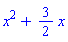 x^2+(3/2)*x