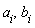 a[i], b[i]