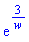 exp(3/w)