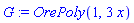 G := OrePoly(1, 3*x)