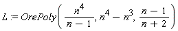 L := OrePoly(n^4/(n-1), n^4-n^3, (n-1)/(n+2))