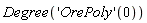 Degree(('OrePoly')(0))