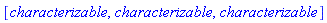 [characterizable, characterizable, characterizable]
