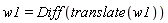 w1 = Diff(translate(w1))