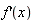 `f'`(x)