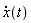diff(x(t), t)