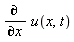 diff(u(x, t), x)