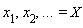 x[1], x[2], `...` = X