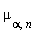 mu[alpha, n]