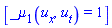 [_mu[1](u[x], u[t]) = 1]