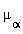 mu[alpha]