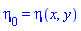eta[0] = eta(x, y)