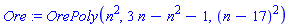 Ore := OrePoly(n^2, 3*n-n^2-1, (n-17)^2)