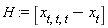 H := [x[t, t, t]-x[t]]