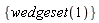{wedgeset(1)}