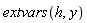 extvars(h, y)