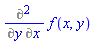 Diff(f(x, y), x, y)