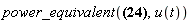 power_equivalent(diff(y(x), x) = (y(x)^2+x^5)/x^5, u(t))