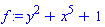 f := y^2+x^5+1