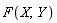 F(X, Y)