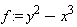 f := y^2-x^3