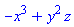 -x^3+y^2*z