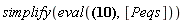simplify(eval(-1.*y^3+3.*y*x-1.*x^3, [Peqs]))