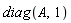 diag(A, 1)