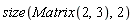 size(Matrix(2, 3), 2)