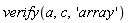 verify(a, c, 'array')