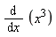 diff(x^3, x)