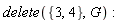 delete({3, 4}, G)