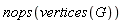 nops(vertices(G))