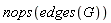 nops(edges(G))