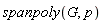 spanpoly(G, p)