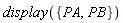 display({PA, PB})