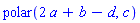 polar(2*a+b-d, c)