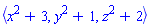 POLYNOMIALIDEAL(x^2+3, y^2+1, z^2+2, variables = {x, y, z}, characteristic = 5, known_groebner_bases = (table( [( plex(z, y, x) ) = [[1, x^2, x^2+3], [1, y^2, y^2+1], [1, z^2, z^2+2]], ( tdeg(z, y, x) ) = [[1, x^2, x^2+3], [1, y^2, y^2+1], [1, z^2, z^2+2]] ] )))
