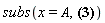 subs(x = A, -56+`&*`(87+`&*`(-94+`&*`(-55+`&*`(22-7*x, x), x), x), x))