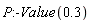 P:-Value(.3)