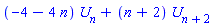 (-4-4*n)*U[n]+(n+2)*U[n+2]
