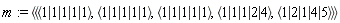 m := `<|>`(`<,>`(`<|>`(1, 1, 1, 1, 1), `<|>`(1, 1, 1, 1, 1), `<|>`(1, 1, 1, 1, 1), `<|>`(1, 1, 1, 2, 4), `<|>`(1, 2, 1, 4, 5)))