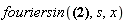 fouriersin((1/2)*2^(1/2)*Pi^(1/2)*exp(-s), s, x)