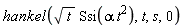 hankel(sqrt(t)*Ssi(alpha*t^2), t, s, 0)