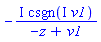 -I*csgn(I*v1)/(-z+v1)