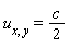 u[x, y] = (1/2)*c