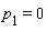 p[1] = 0
