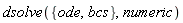 dsolve({bcs, ode}, numeric)