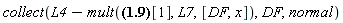 collect(L4-mult([x^3*DF^2+x^2*DF-x^3+a*x-x, 0][1], L7, [DF, x]), DF, normal)